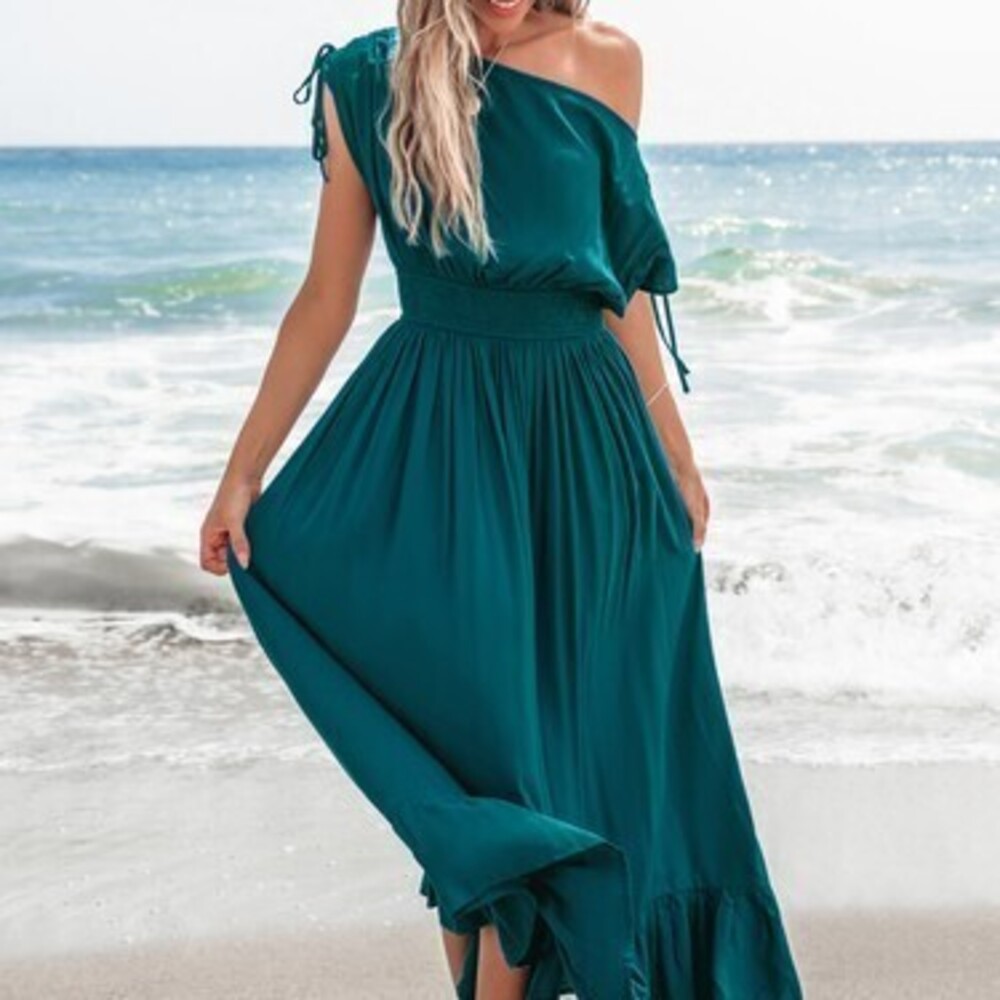 Vera Green Maxi Dress